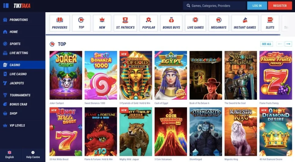 TikiTaka Casino – Gry i Automaty 2026