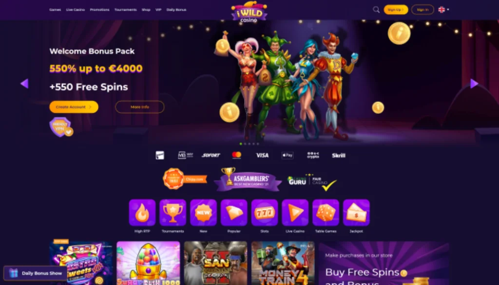 iWild Casino – Gry i Live Casino 2026