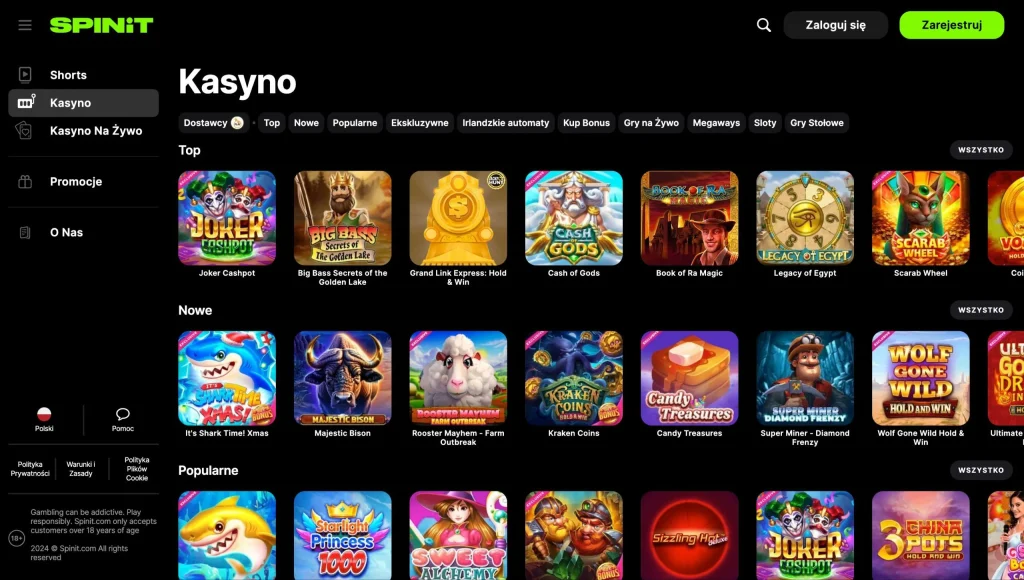 Spinit Casino &ndash; Recenzja i Por&oacute;wnanie z Innymi Kasynami pic2