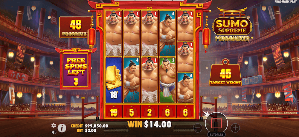 Sumo Supreme Megaways &ndash; japońska potęga Megaways pic2