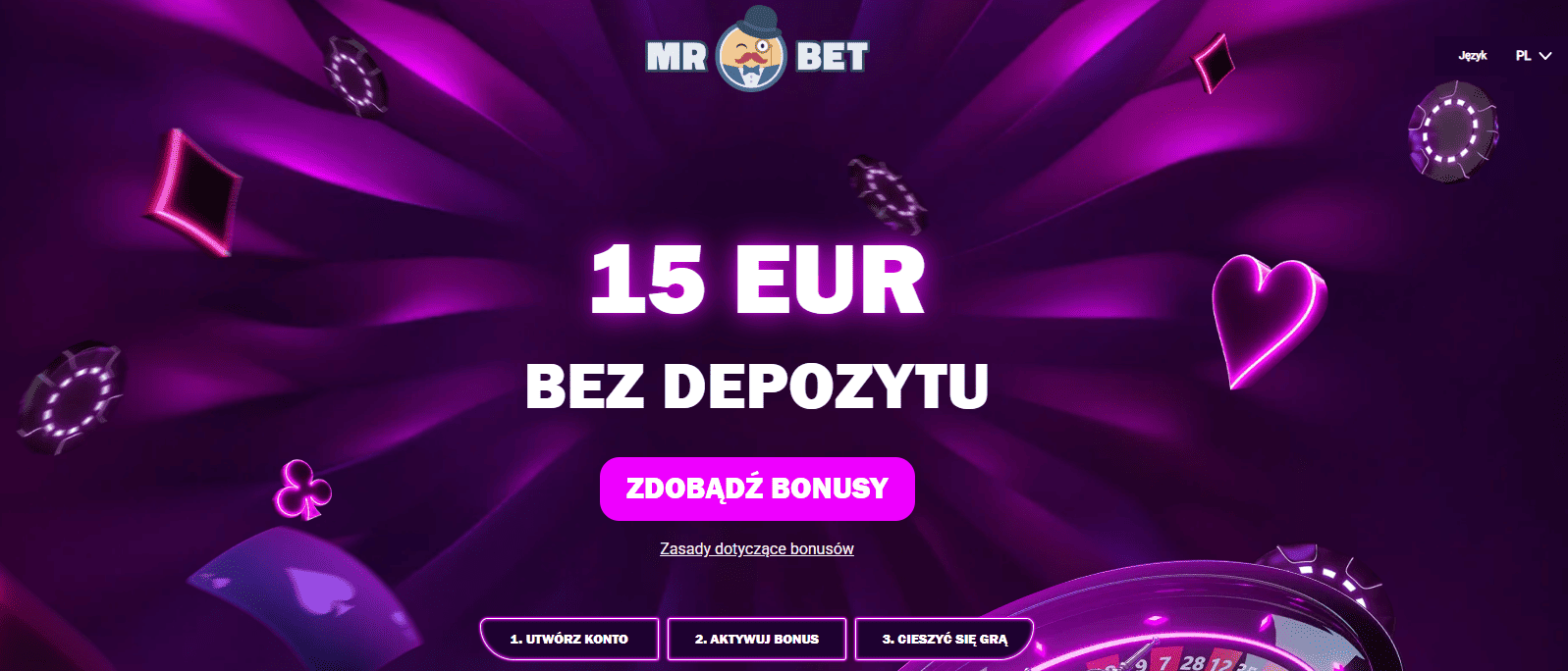 15 euro bez depozytu
