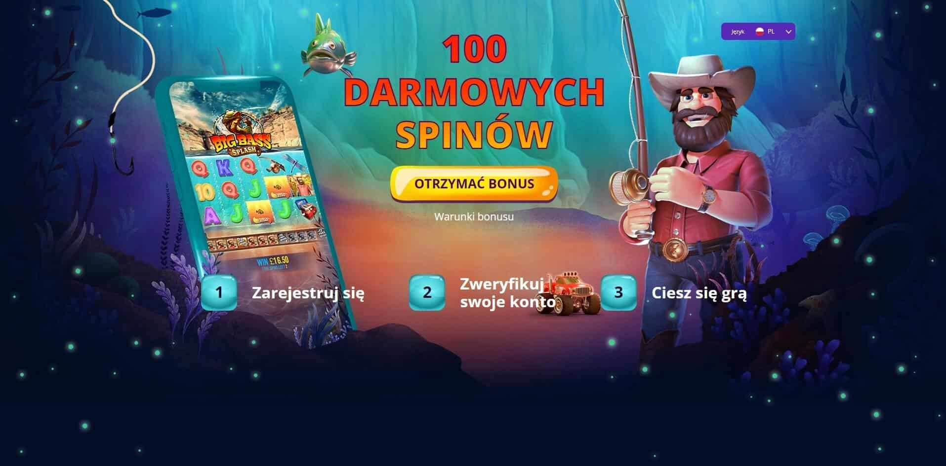 100 darmowych spinów bez depozytu