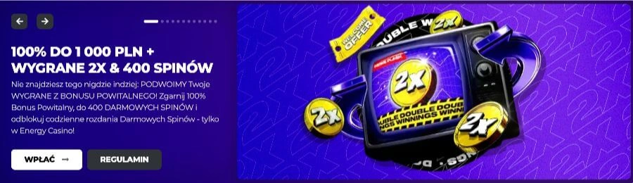 Bonus powitalny Energy Casino