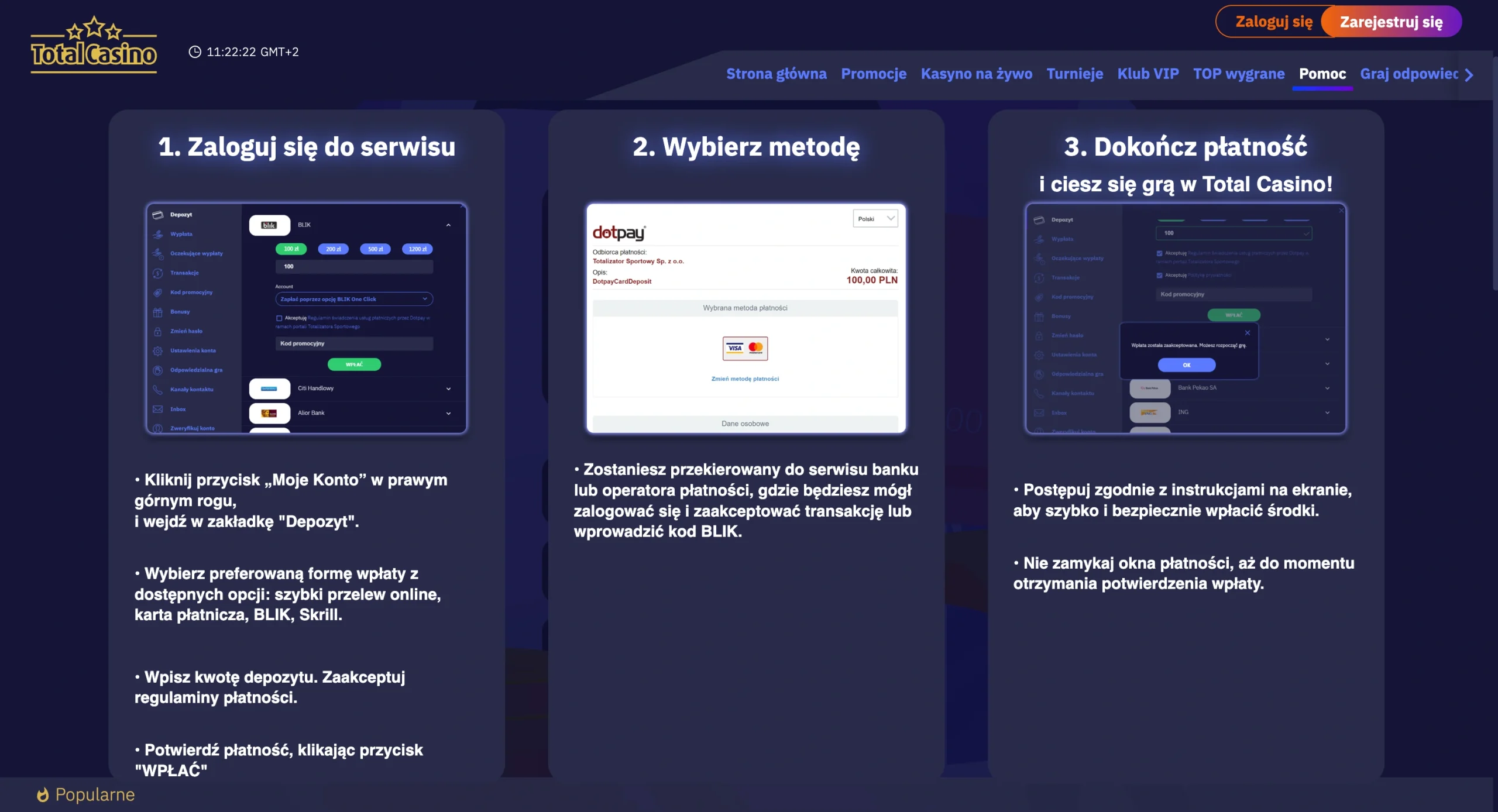 Total Casino aplikacja mobilna