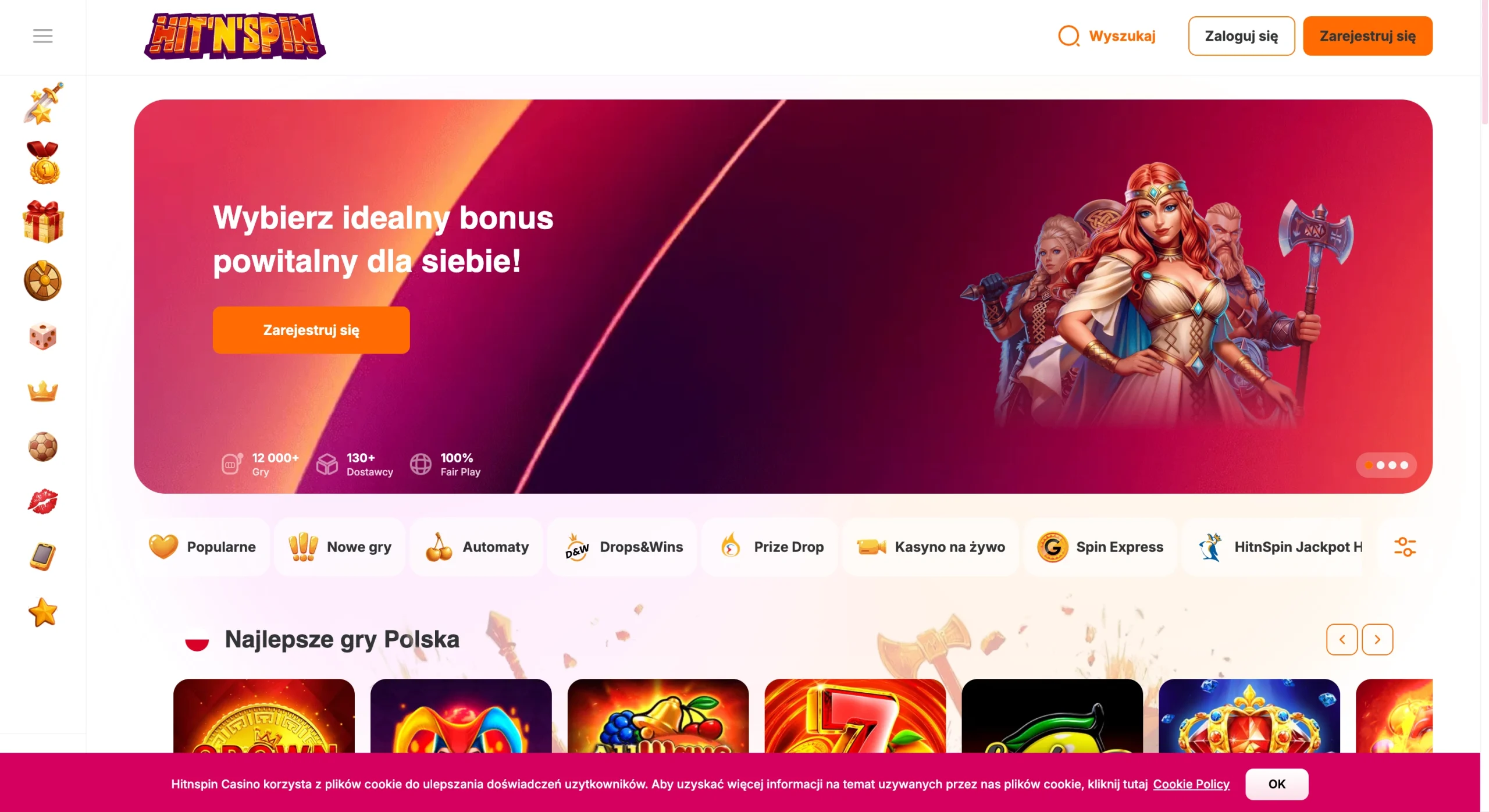 HitnSpin casino strona główna