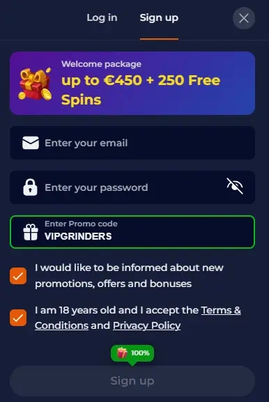 Pole na kod promocyjny w formularzu rejestracji