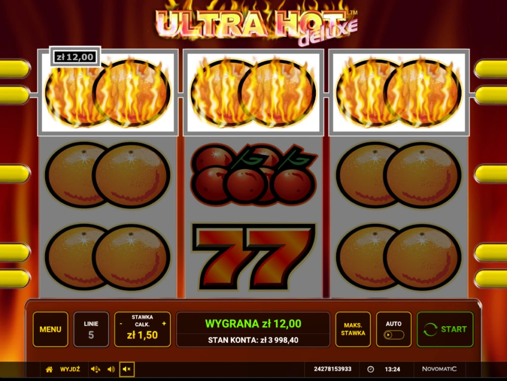 Ultra Hot Deluxe od Novomatic