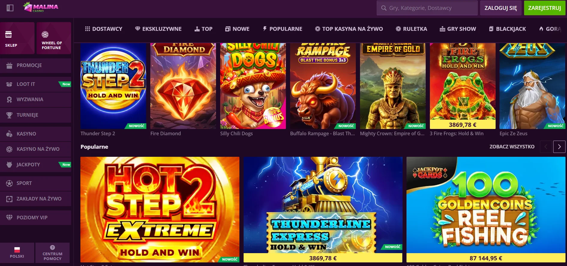 Co to jest Malina Casino, krótko o marce