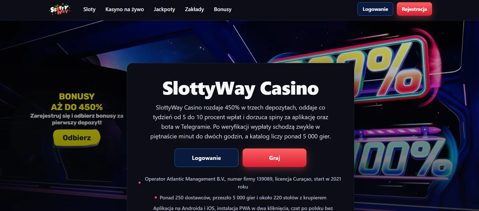 Gry i rozrywka w Slottyway Casino